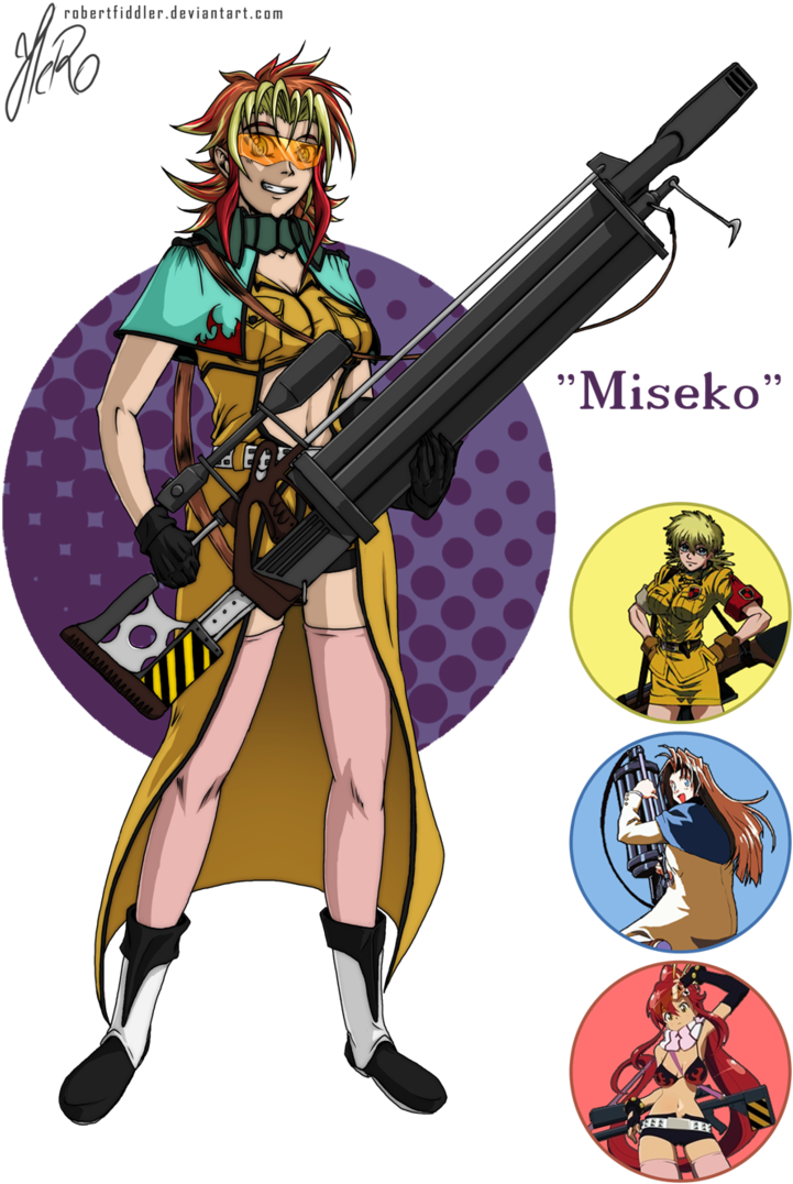 A B C By Robertfiddler - Gogo Tomago Y Ryuko Matoi Fusion (730x1095), Png Download