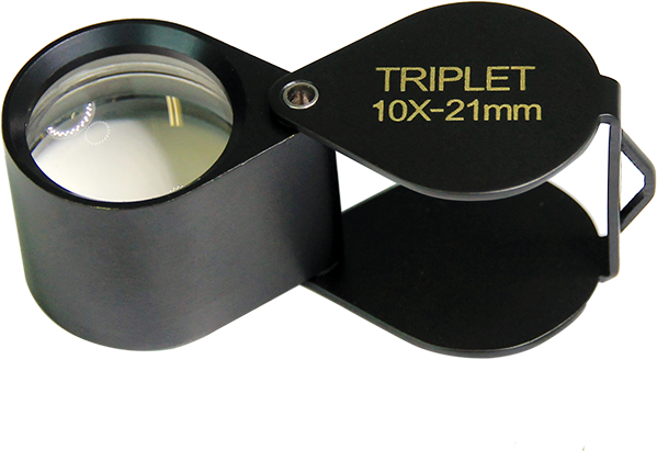 Saxon 10x Metal Loupe Jeweller Magnifier Black - Magnifiers (805x801), Png Download