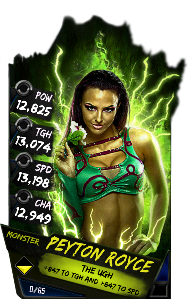 Supercard Peytonroyce S4 16 Beast - Wwe Supercard Monster Cards (733x1158), Png Download