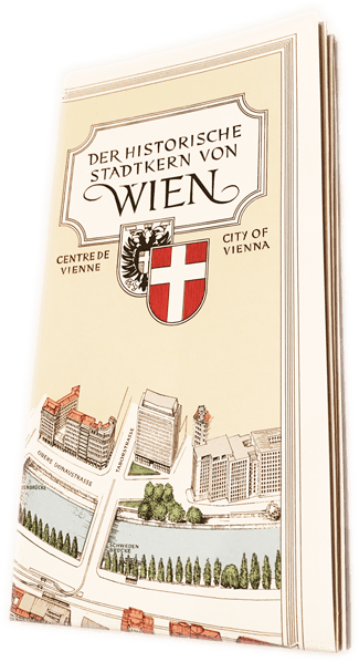 Folded Map Of The City Of Vienna - City Map (325x598), Png Download