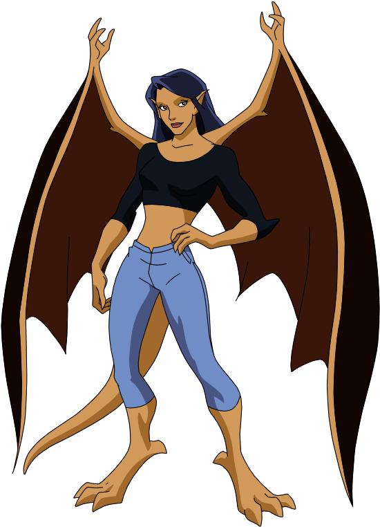 Gargoyle Elisa By Spiedyfan-d6eaujc - Gargoyles Cartoon Demona (600x825), Png Download