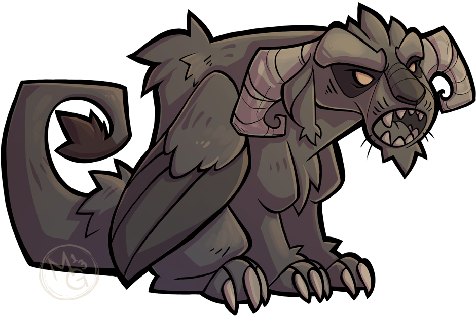 Png Free Library Gargoyle By Tea Tiger On Deviantart - Comics (1000x664), Png Download