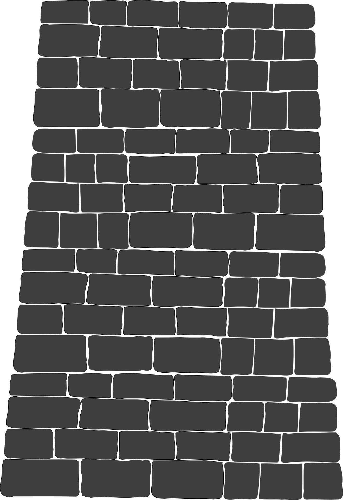 Staffordshire Blue Brick Art - Brick Wall Png (1319x1920), Png Download