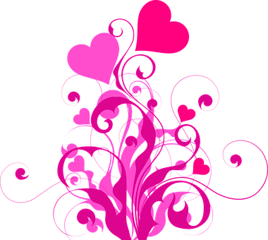 Heart Love Pink Red Luck Loyalty Valentine - Monthsary Message For Boyfriend Long Distance Relationship (380x340), Png Download