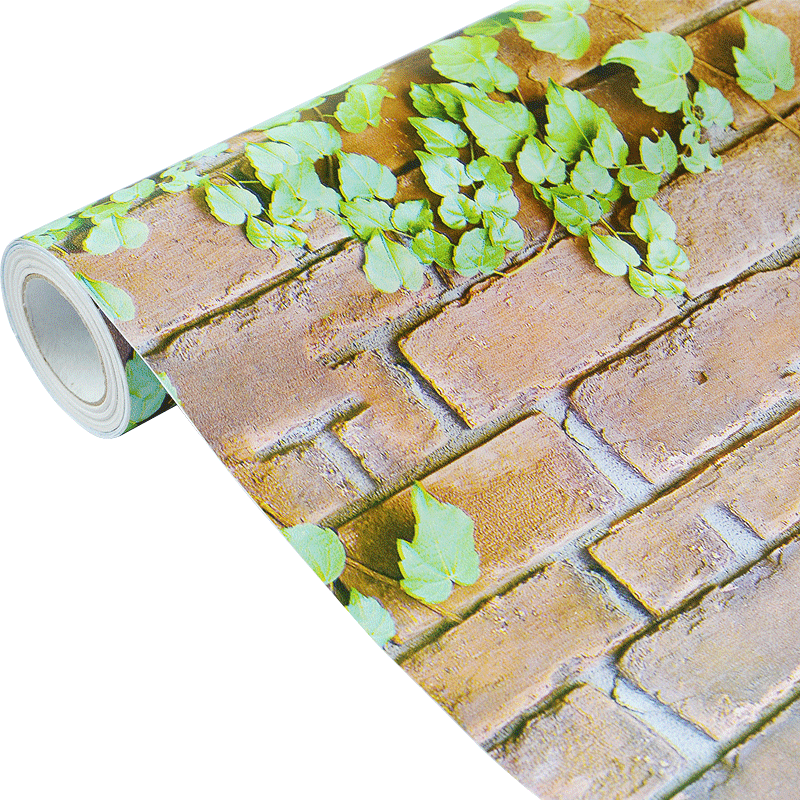 Self Adhesive Wallpaper Thick Ivy 3d Wall Brick Wall - Simplelife4u Brick Pattern Shelf Liner Drawer Covering (800x800), Png Download