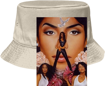 Bucket Hat Otto Cap 16 - More Than A Woman Aaliyah Poster (428x400), Png Download