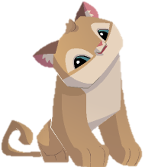Cougar Ajart - Animal Jam Cougar Png (379x347), Png Download