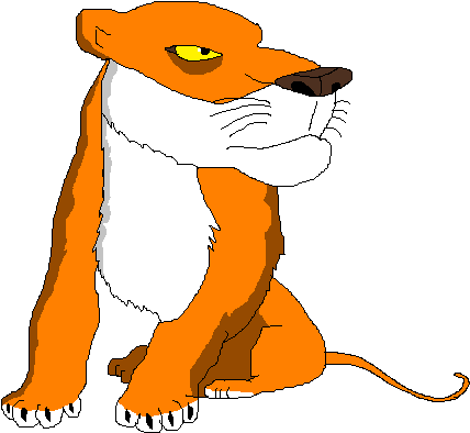 Samson The Cougar - Cartoon (471x426), Png Download