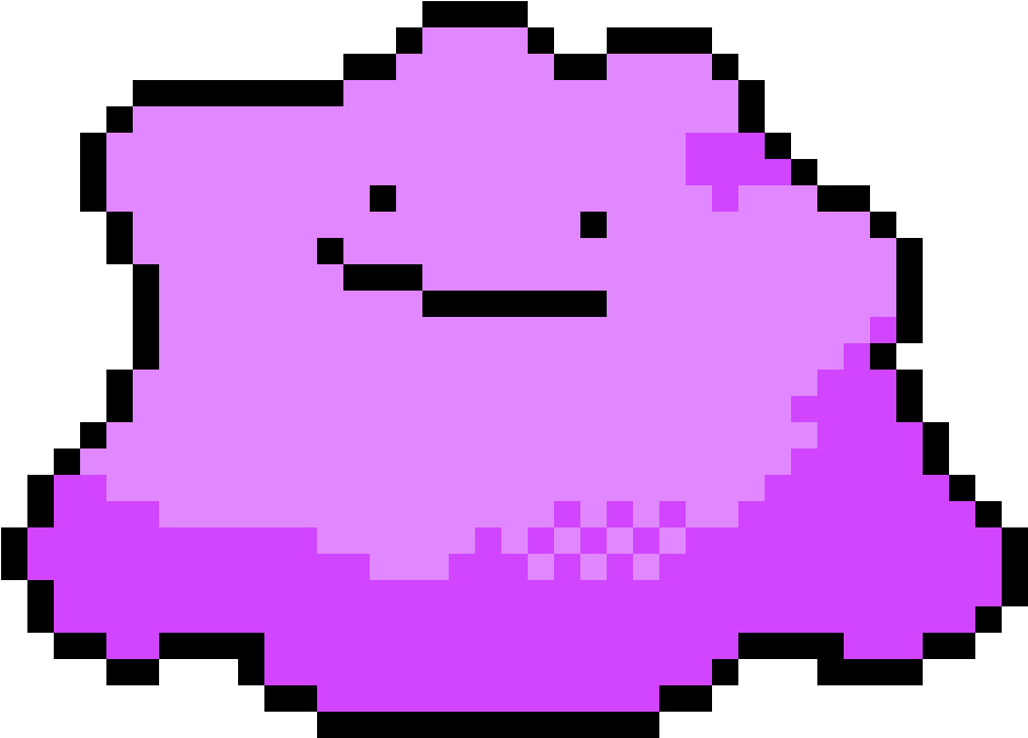 Ditto - Minecraft Ditto Pixel Art (1200x1200), Png Download