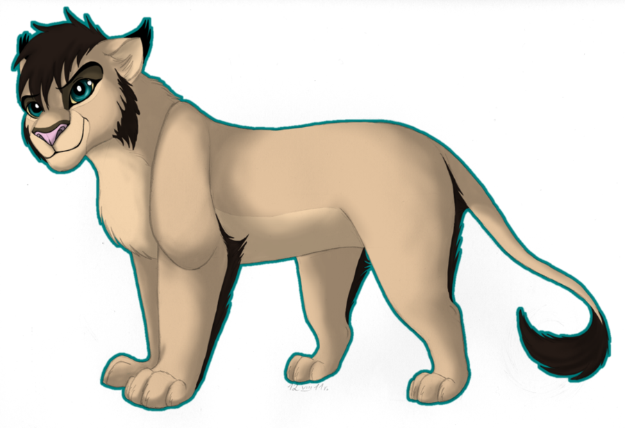 Lion Clipart Cougar Cat Whiskers - Lion (900x616), Png Download