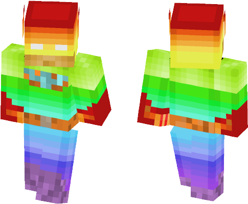 Rainbow Batman By Roninemoji~ - Fictional Character (584x497), Png Download