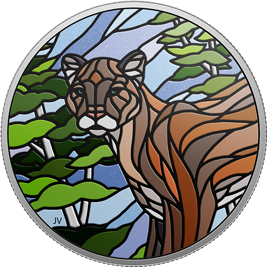 Pure Silver Coin - Canadian Mosaics Coin (570x570), Png Download