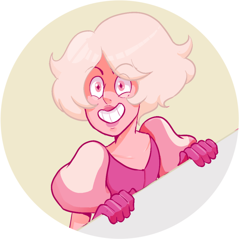 Slytherin Drawing Pink Black And White Download - Pink Diamond Is A Brat (900x900), Png Download