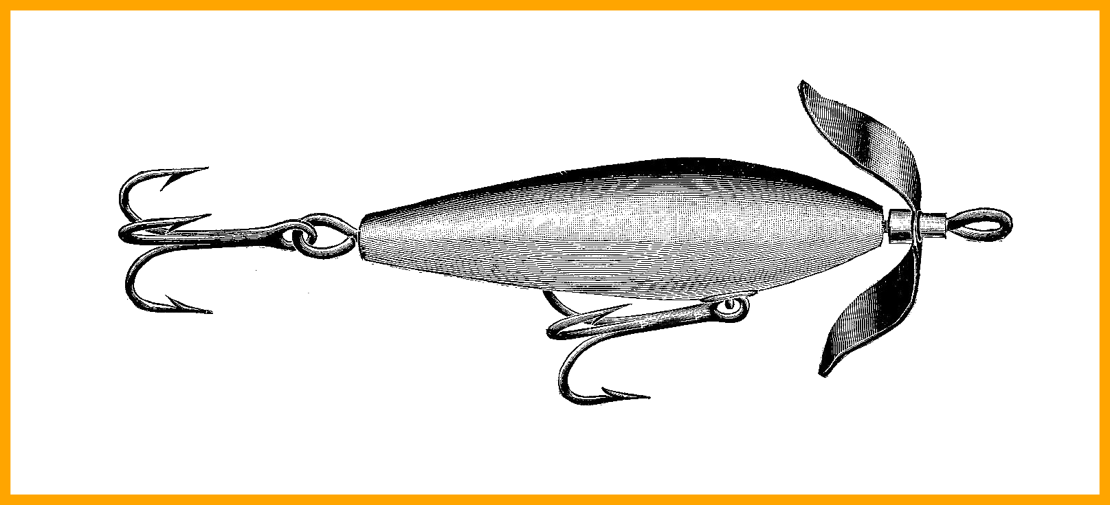 Marvelous Fish Lineart Clipart Image Vbs For Png Trend - Fishing Lures Png (1615x735), Png Download