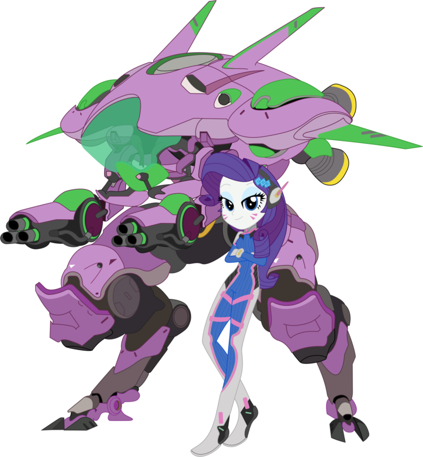 Sonofaskywalker, Crossover, D - Overwatch D Va Mech (861x929), Png Download