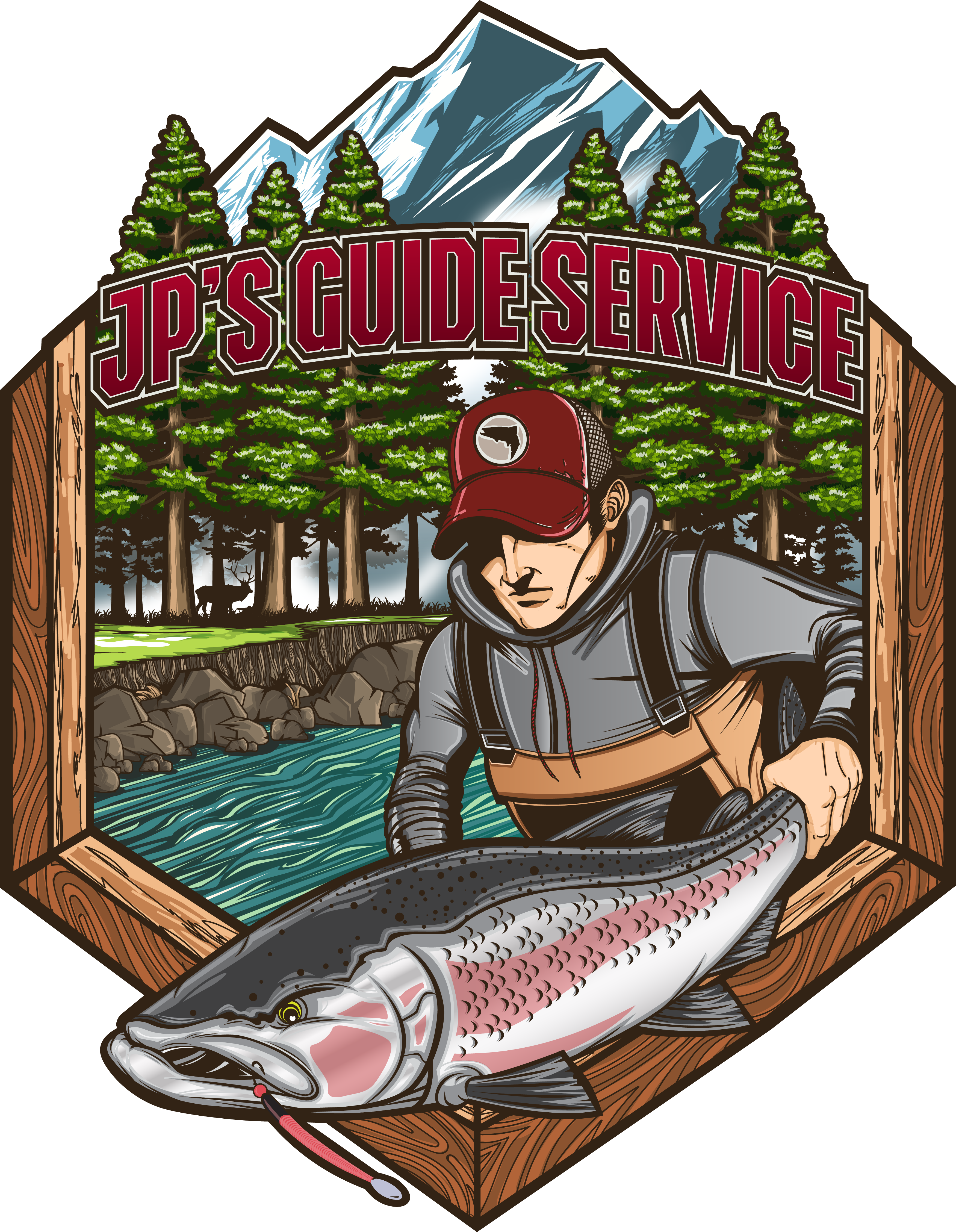 Jps Guide Logo - Pull Fish Out Of Water (3500x4510), Png Download