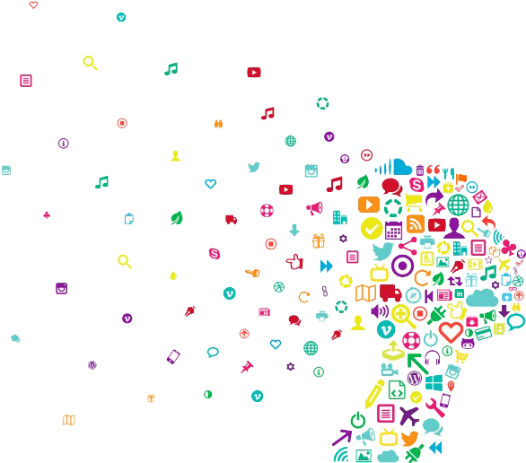 If You're Doing It Right, Social Media Will Lead To - Social Media Ppt Background Hd (626x532), Png Download