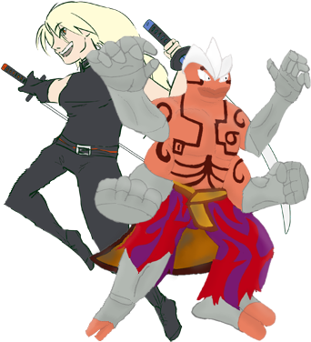 Asura - Cartoon (360x375), Png Download