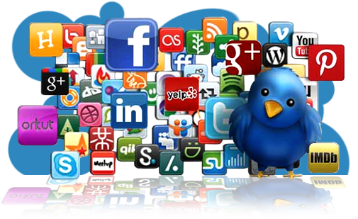 Social Media - Web Marketing Social Media (506x320), Png Download