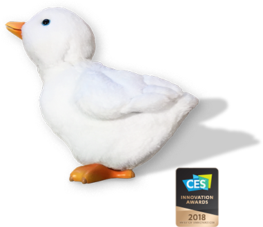 My Special Aflac Duck Won This Year's Ces 2018 Innovation - My Special Aflac Duck (381x329), Png Download