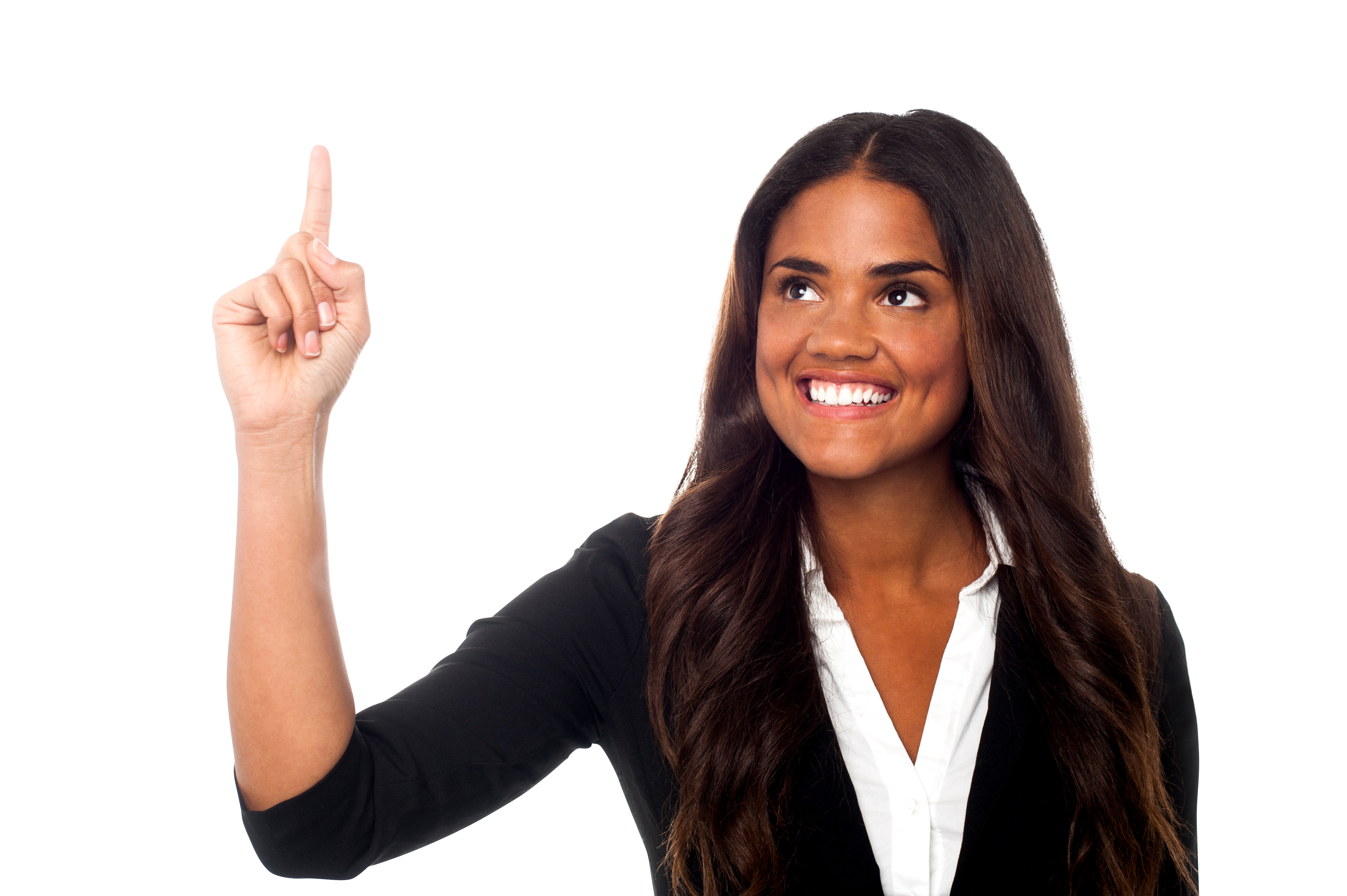 Women Pointing Top Png Image - Woman Pointing Finger Png (4809x3200), Png Download