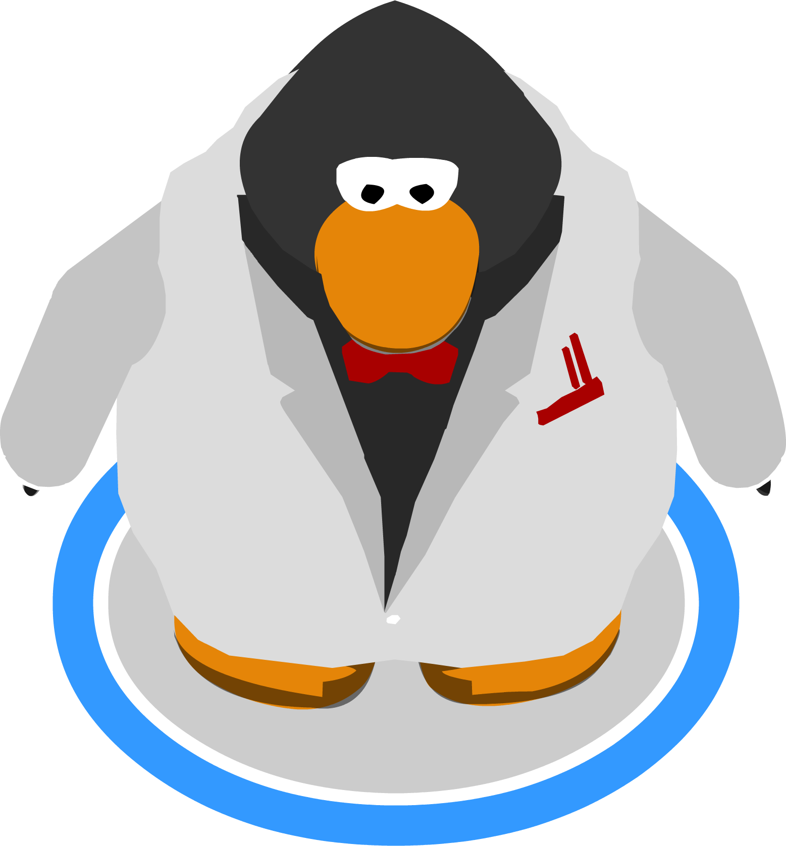 In-game Sprite Clothing Id - Club Penguin (1557x1677), Png Download