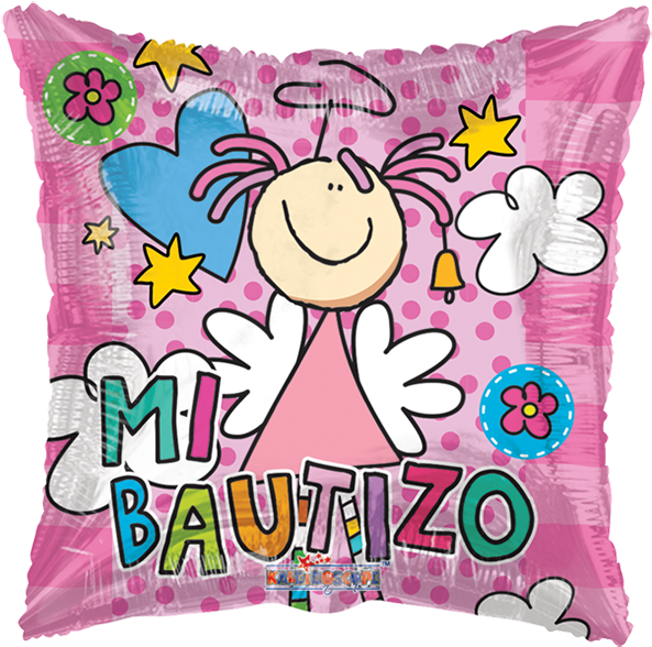 Fulanitos Mi Bautizo Rosa - Fulanitos De Angelitos (600x600), Png Download