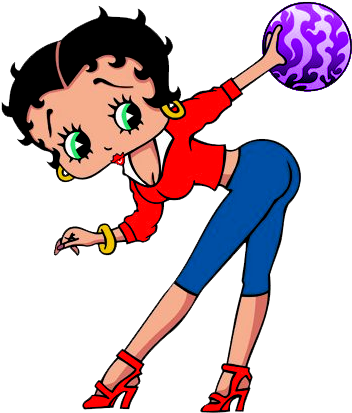 Download Hd Betty Boop Em Png Betty Boop Bowling Transparent Png Image Nicepng Com