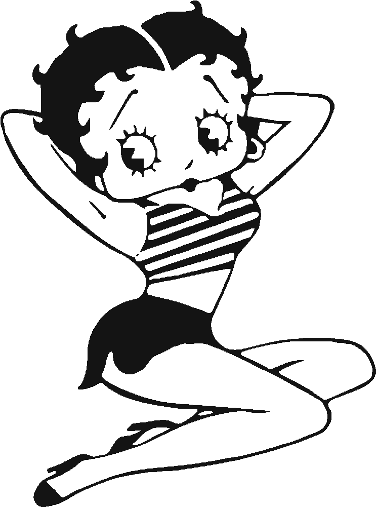 Betty Boop - Cartoon Clipart Of Betty Boop (1000x1000), Png Download
