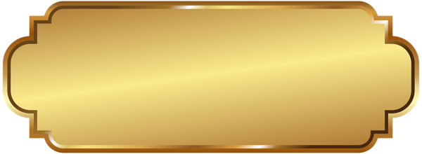 Label Template Png Clip Art Image Gallery - Gold Label Template Png (600x220), Png Download