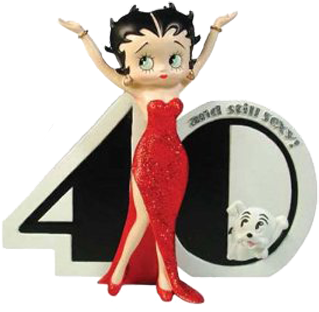 Betty Boop Sexy At - Betty Boop Feliz Cumpleaños (350x350), Png Download