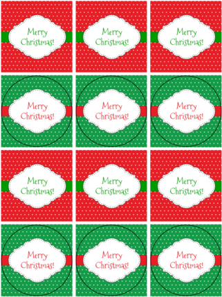 Fancy Christmas Tags - Graduation Cupcake Toppers Template (386x500), Png Download