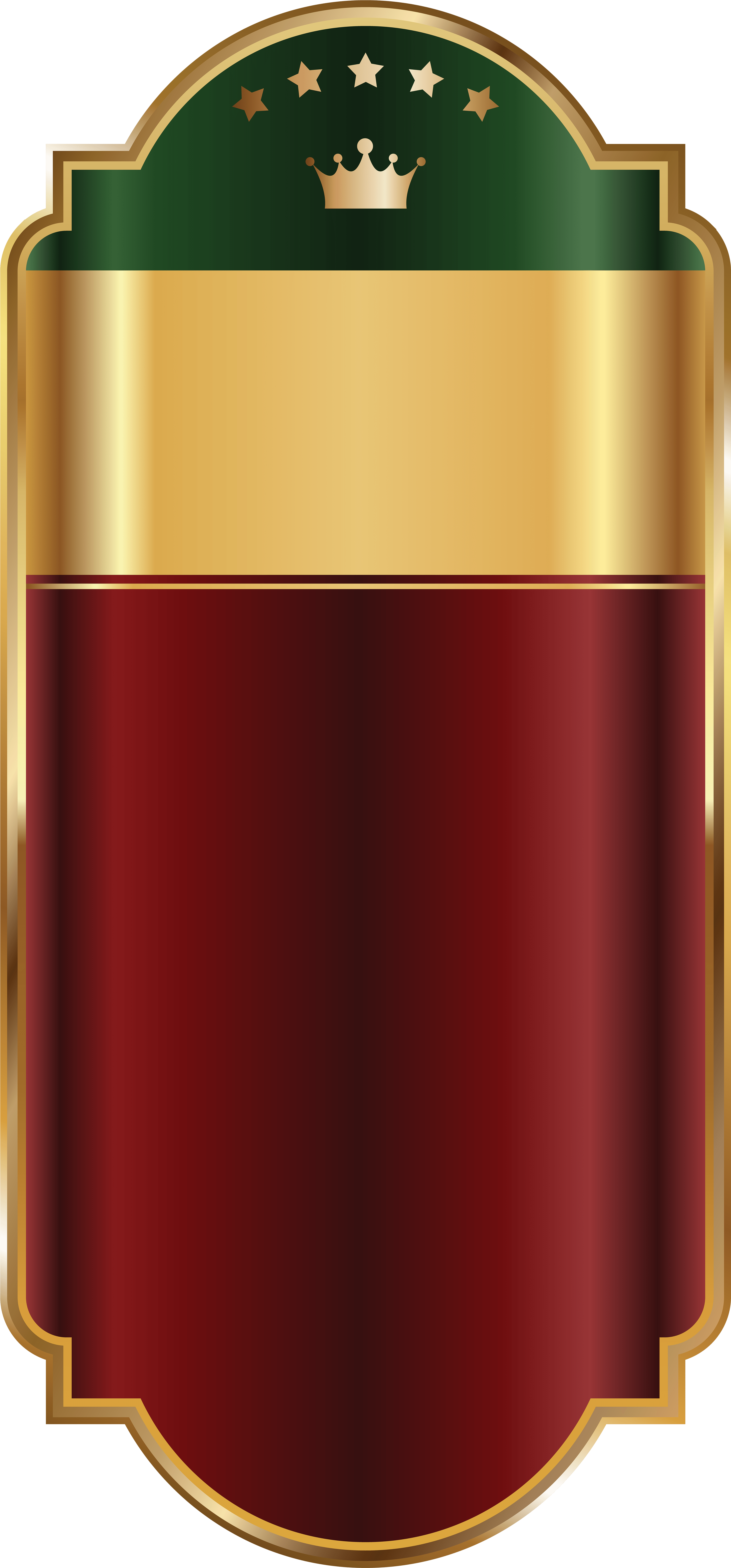 Red Label Template Transparent Png Clip Art Image - Steel Frame Borders Frame Png (3856x8000), Png Download