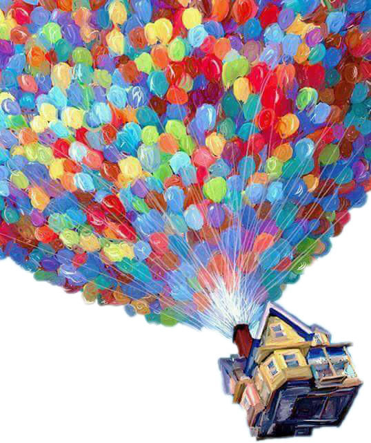 Up House Png - Iphone Disney Background Up (538x641), Png Download