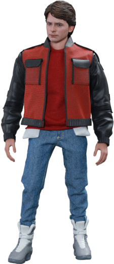 Hot Toys Back To The Future Ii - Back To The Future 2 Marty Mcfly Action Figure (520x520), Png Download