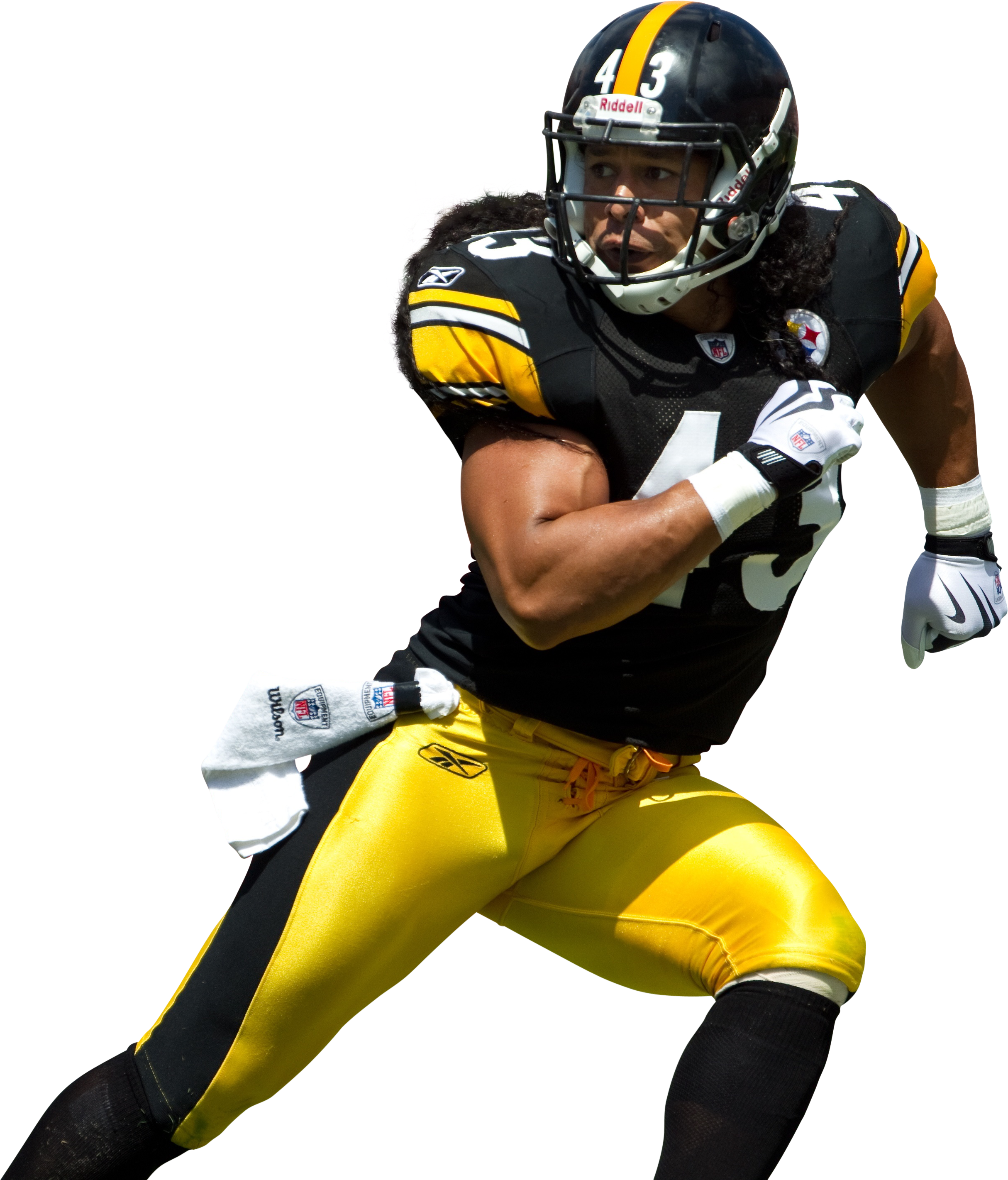 Source - - Troy Polamalu Pittsburgh Steelers Art (2429x2843), Png Download