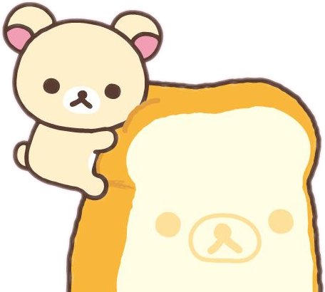 Korilakkuma Rilakkuma Bread Cute Kawaii - Rilakkuma (456x410), Png Download