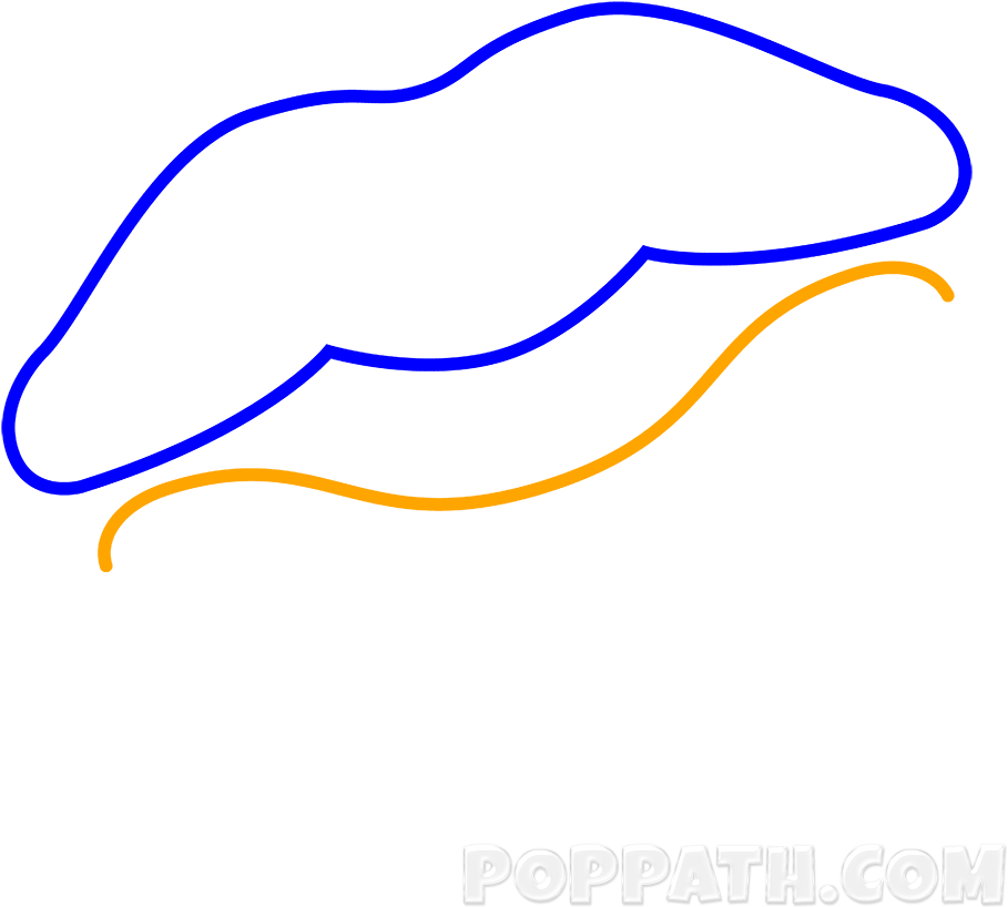 Draw A Kiss Mark (1000x1000), Png Download