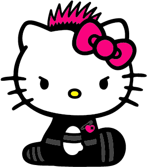 Sticker Hello Kitty Cute (480x360), Png Download