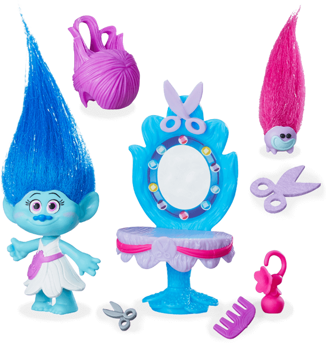 Maddy's Hair Studio - Dreamworks Trolls Maddy's Hair Studio Story Pack (700x700), Png Download