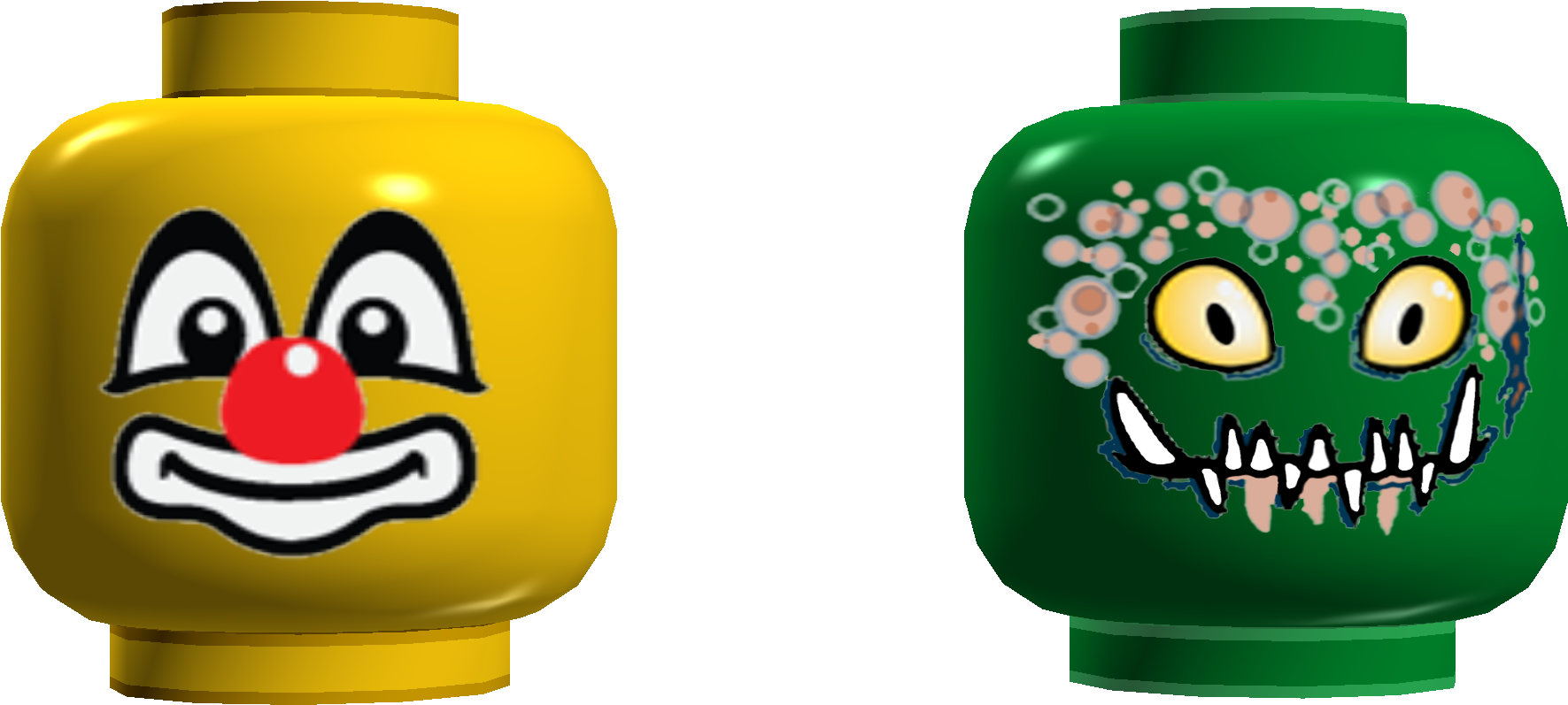 Clown & Creeper - Cartoon (1905x871), Png Download