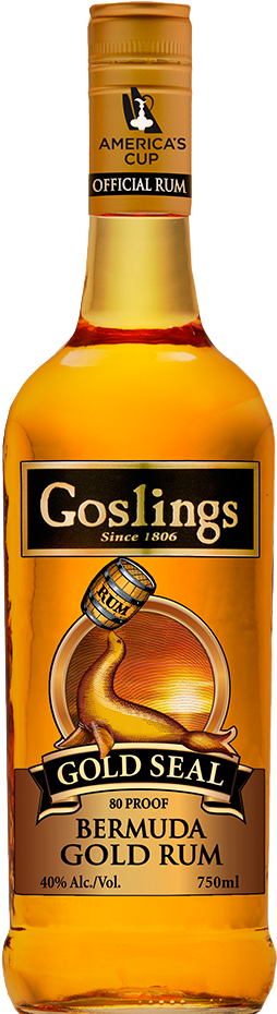 Gold Seal Rum - Goslings Gold Seal Rum (260x930), Png Download