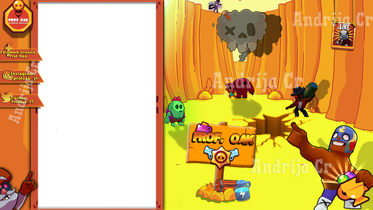 Overlay For Prof - Overlay Brawl Stars (1280x720), Png Download