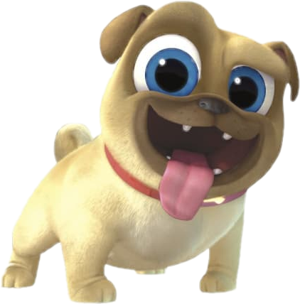 Rolly - Disney Puppy Dog Pals Cinestory Comic By Disney (422x428), Png Download
