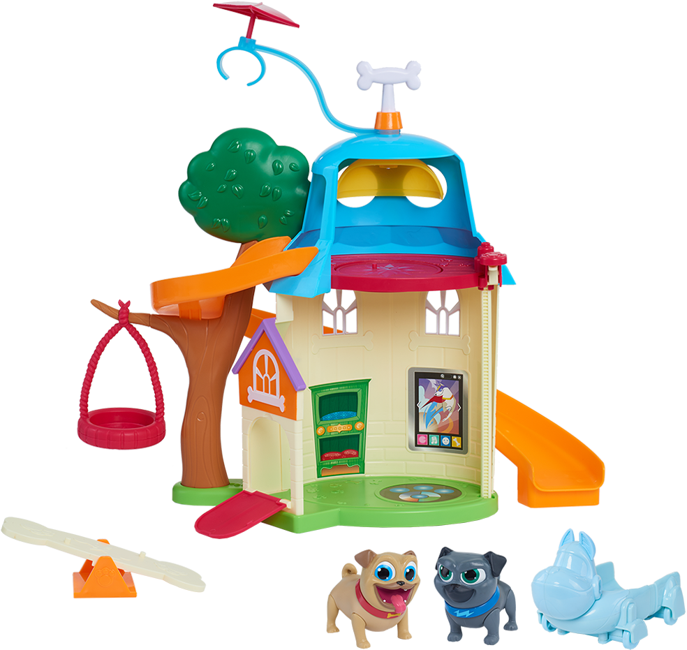 The Puppy Dog Pals Doghouse Playset Includes - Puppy Dog Pals Doghouse Playset (1000x1000), Png Download