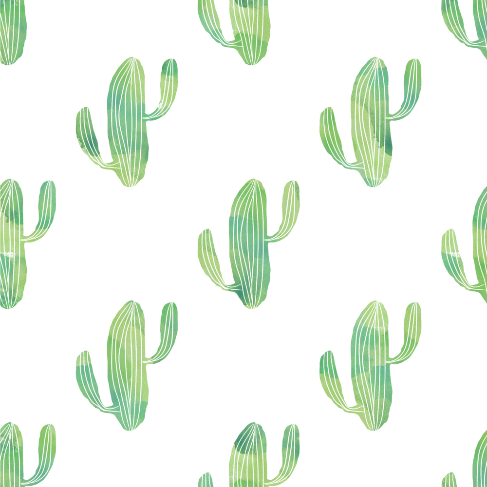 Cactus Background - Free Digital Paper Cactus (1000x1000), Png Download