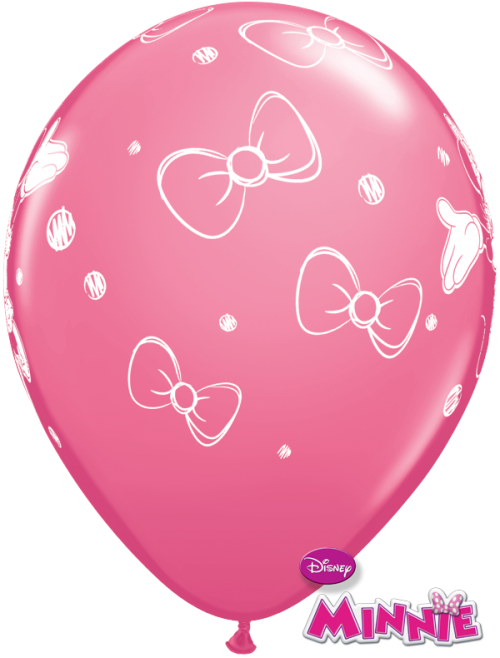 Minnie Mouse Latex Balloons 6s (500x658), Png Download