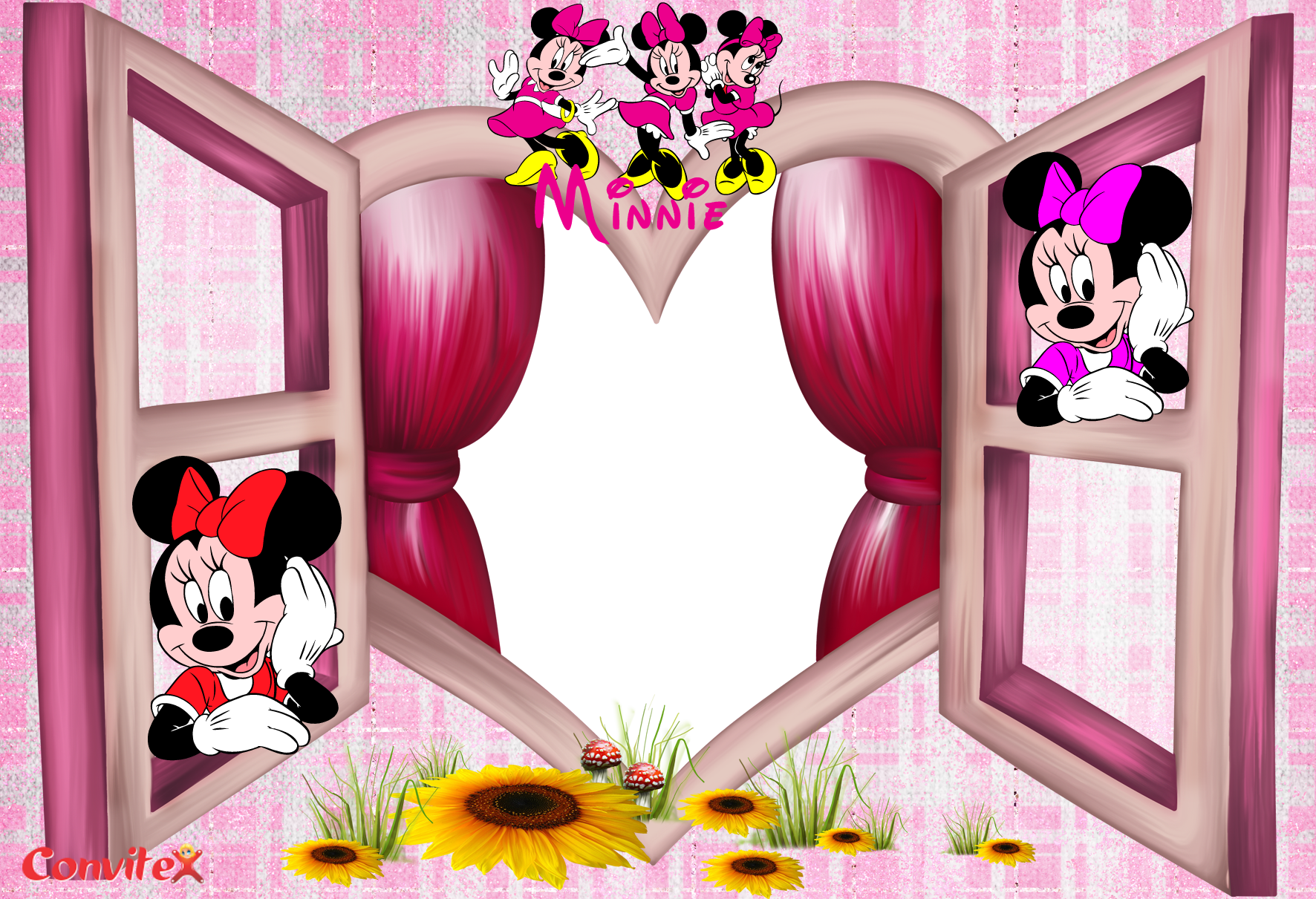 Esta - Ready To Ship Light-up Minnie Mouse Inspired Floral (1772x1211), Png Download