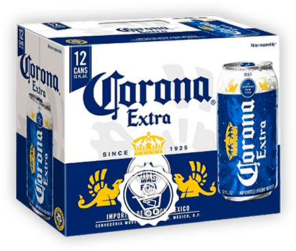 Corona Extra 12 Pack Cans (500x500), Png Download