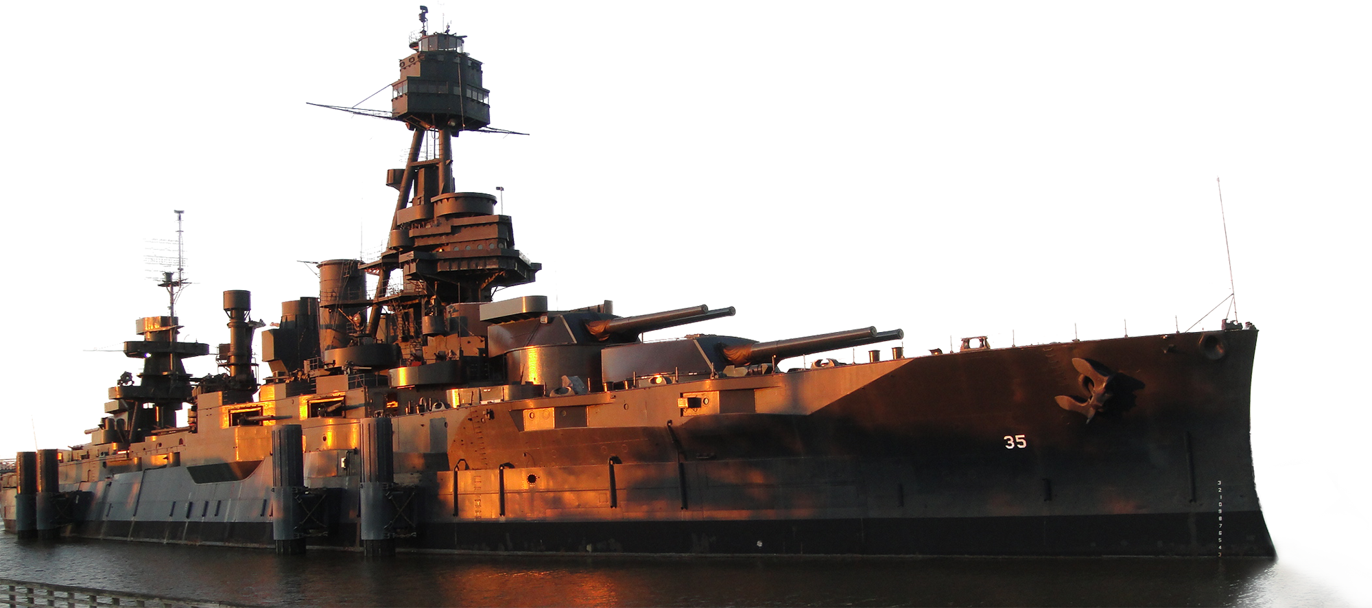 Clipart Stock Battleship Clipart - Battleship Uss Texas (bb-35) (2000x886), Png Download